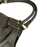 Louis Vuitton Brown Leather Mahina Hobo Bag