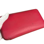 Hermes Pink Epsom Leather Silk'In Long Wallet