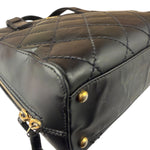 Chanel Black Leather Wild Stitch Tote Bag 2002