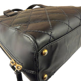 Chanel Black Leather Wild Stitch Tote Bag 2002