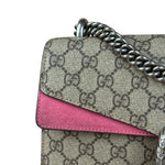 Gucci Dionysus GG Supreme Shoulder Bag Beige/Pink