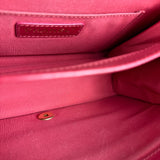 Chanel Dark Fuchsia Quilted Leather Flap Bag 2019