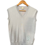 Hermes Vintage Blue Cashmere/Silk Sweater Vest