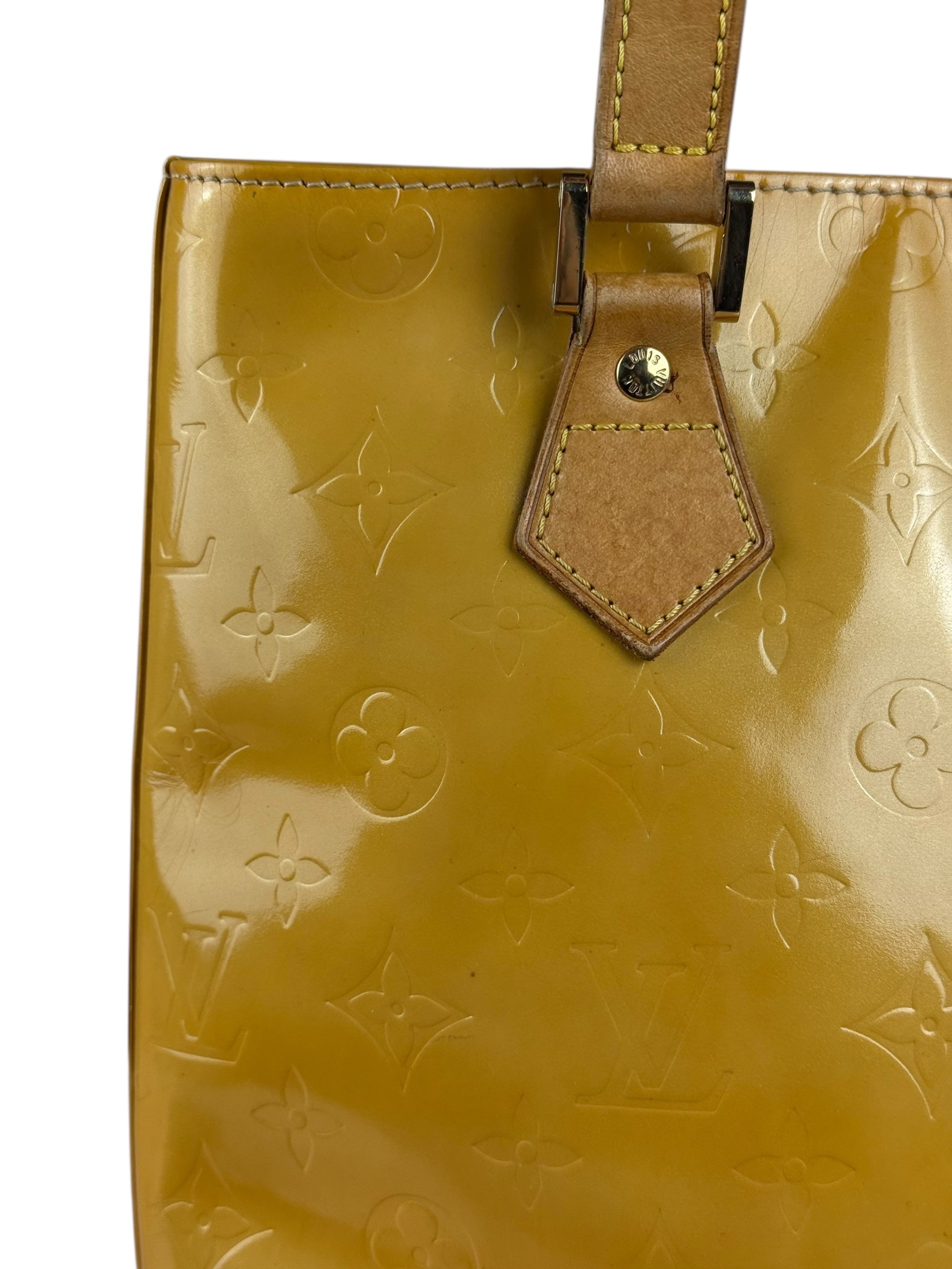 Louis Vuitton Vintage Monogram Vernis Houston Yellow