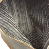 Prada Black Re-Nylon Saffiano Leather Crossbody Bag