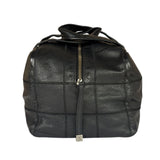Chanel Black Quilted Leather Chocolate Bar Bowling Handbag