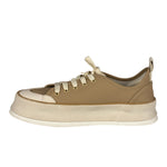 Max Mara Leather Platform Sneaker Beige