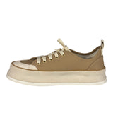 Max Mara Leather Platform Sneaker Beige