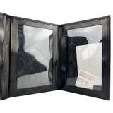 Bottega Veneta Intercciato Black Passport Holder