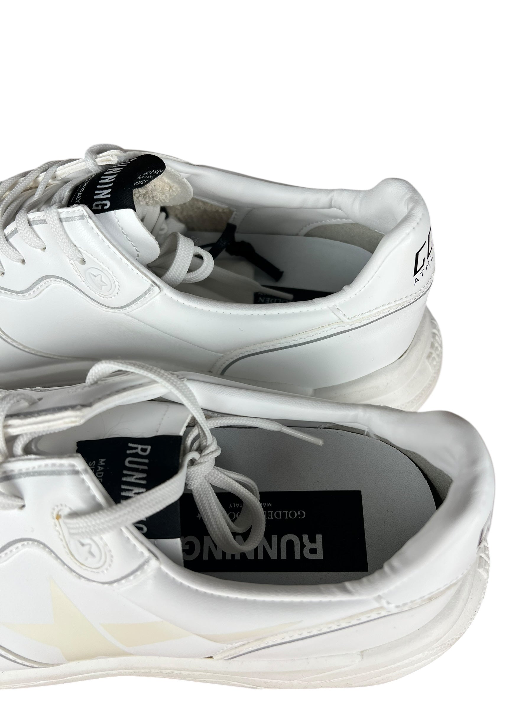 Golden Goose White Running Sole Sneakers