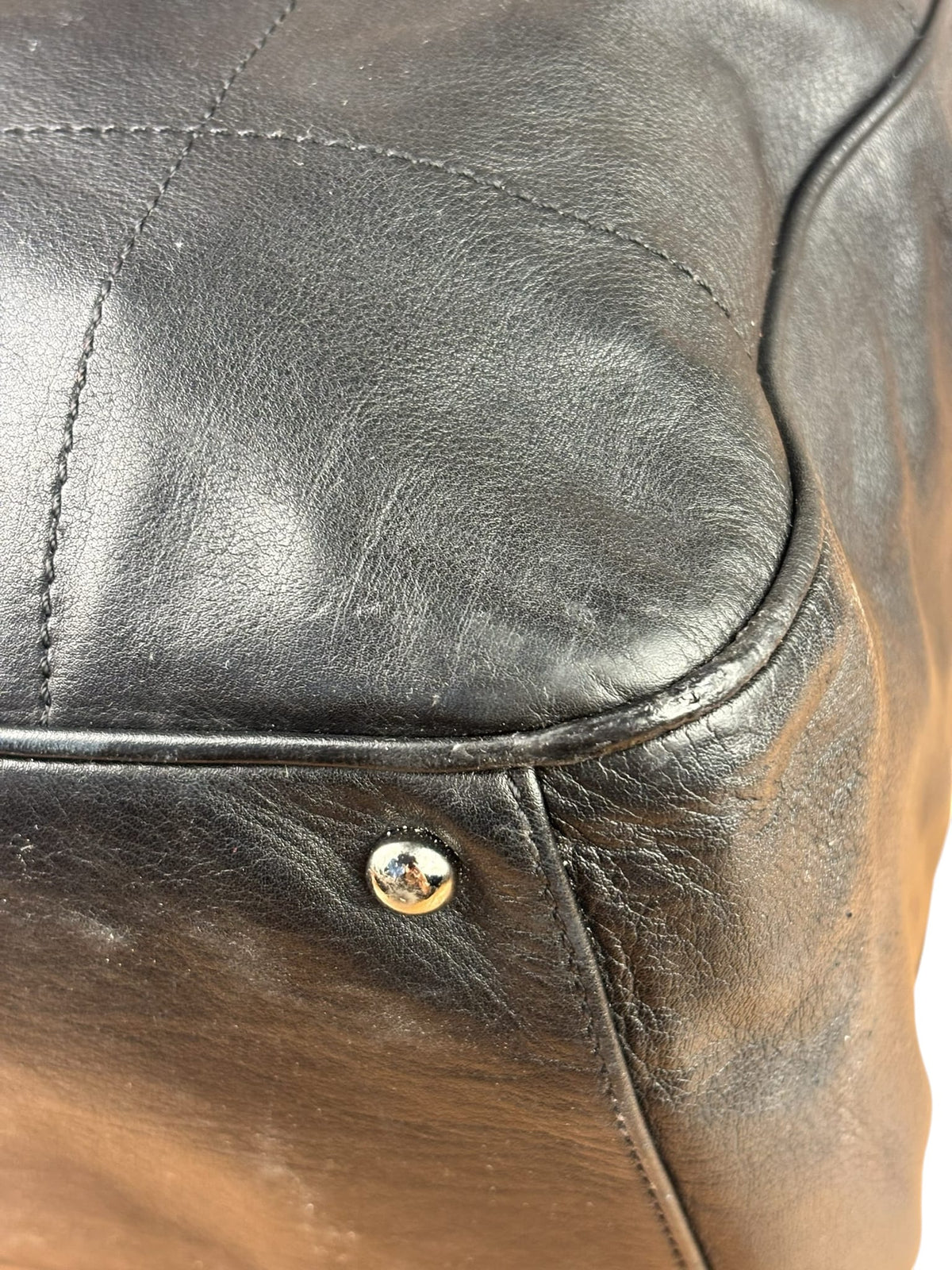 Chanel Black Lambskin Boston Chocolate Bar Bag