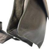 Chanel Vintage Metallic Bronze Lambskin Logo Messenger Bag 1997