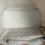 Louis Vuitton Damier Azur Neverfull MM w/ Pouch