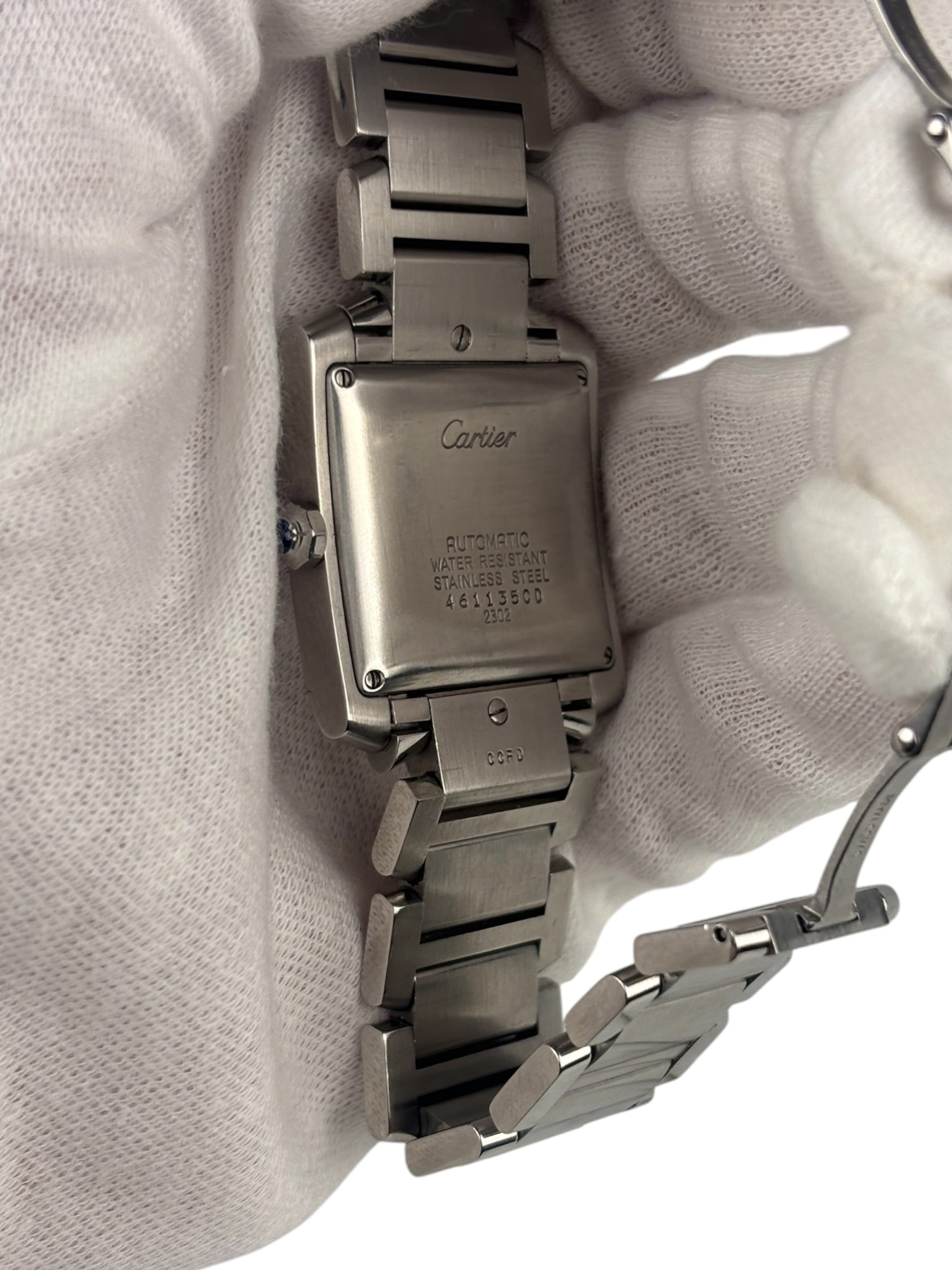 Cartier Tank Francaise White Roman Dial Automatic