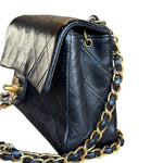 Chanel Black Leather Classic Mini Flap Bag ‘94-‘96