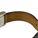 Dior Silver Dial Black Leather Strap D78-100