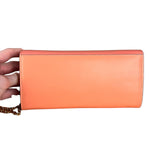 Fendi FF Diamonds Continental Peach Wallet on Chain