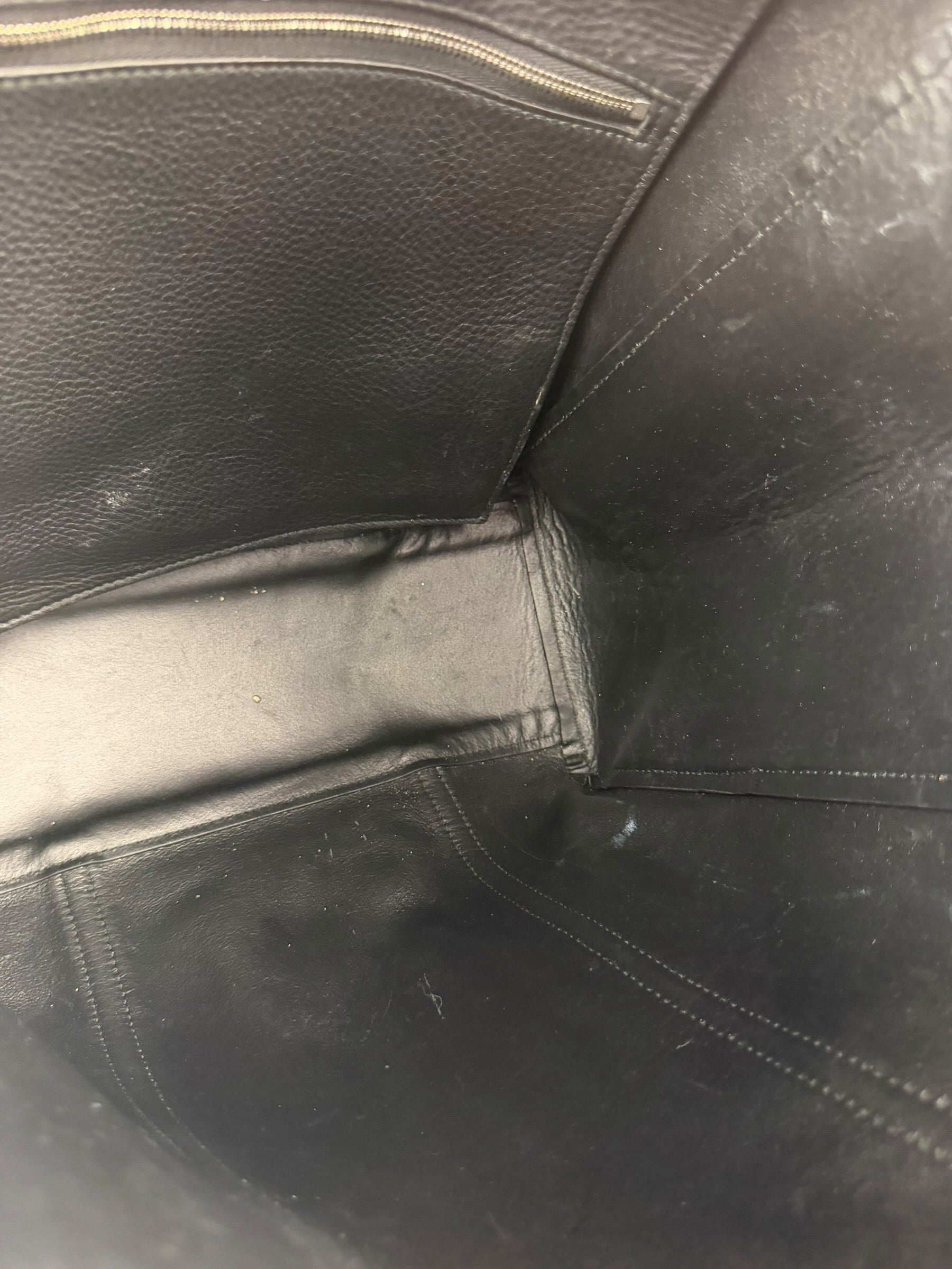 Balenciaga Black Leather Tote Bag