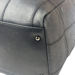 Chanel Navy Chocolate Bar Square Quilt LAX Bowler Bag 2004