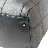 Chanel Navy Chocolate Bar Square Quilt LAX Bowler Bag 2004