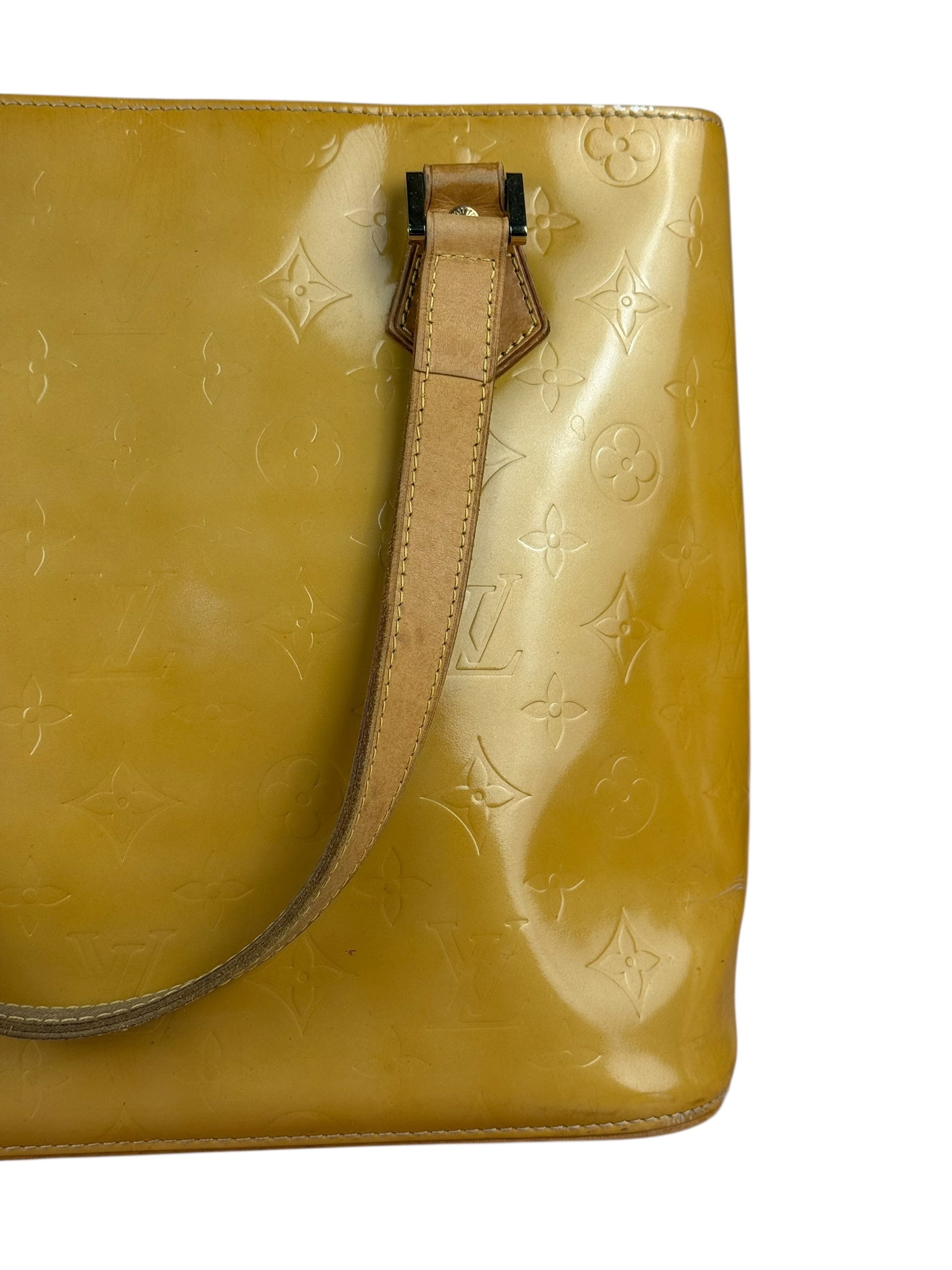 Louis Vuitton Vintage Monogram Vernis Houston Yellow