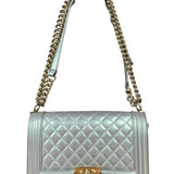 Chanel Medium Quilted Iridescent Boy Bag