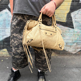 Balenciaga Cream Leather Le City Bag