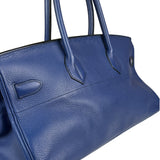 Hermes Blue Clemence Leather JPG Birkin 42 Palladium 2006