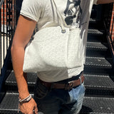 Goyard White Goyardine Sac Rouette PM Shoulder Tote
