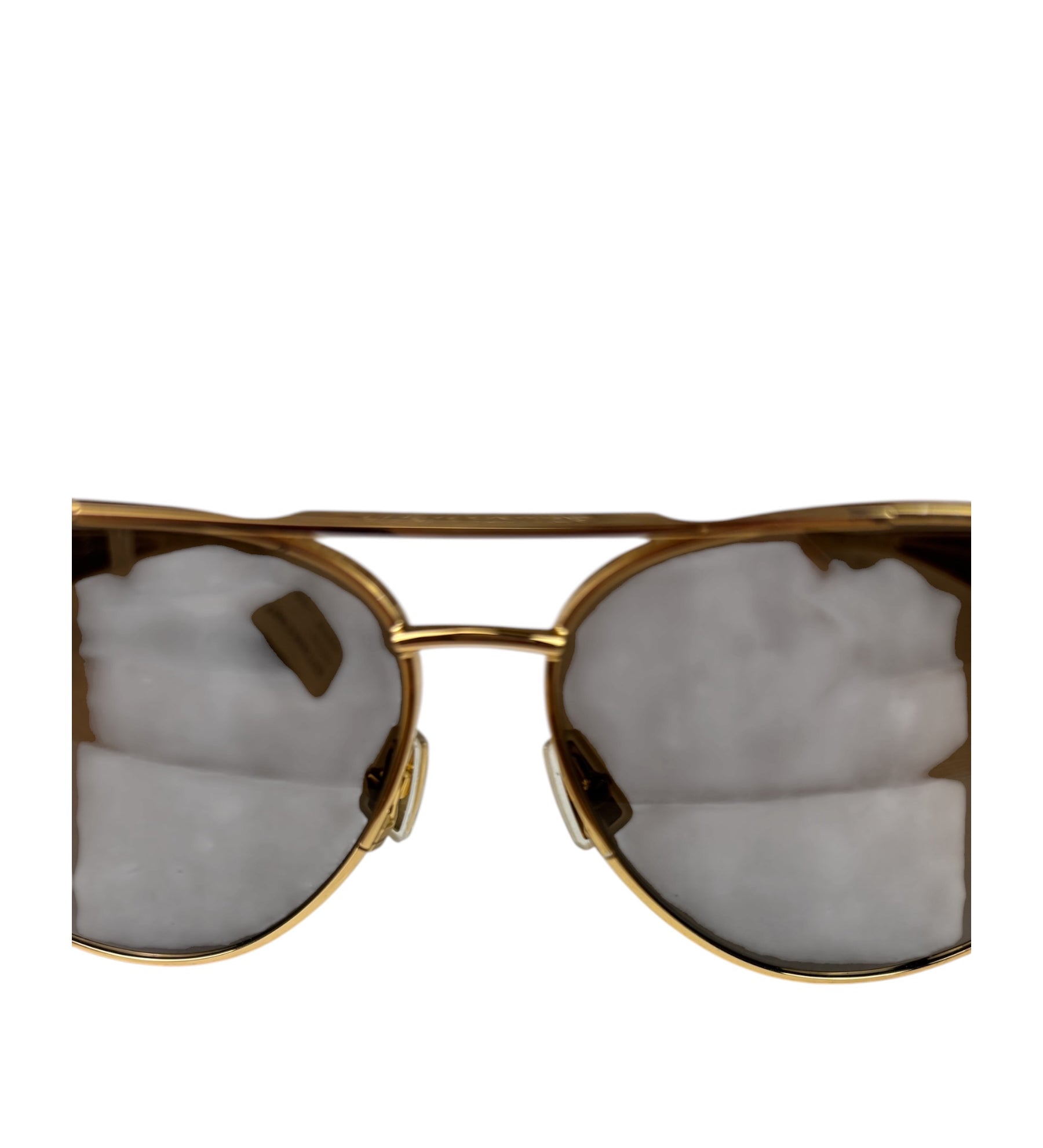 Bottega Veneta BV1305S Shiny Gold Pilot Sunglasses