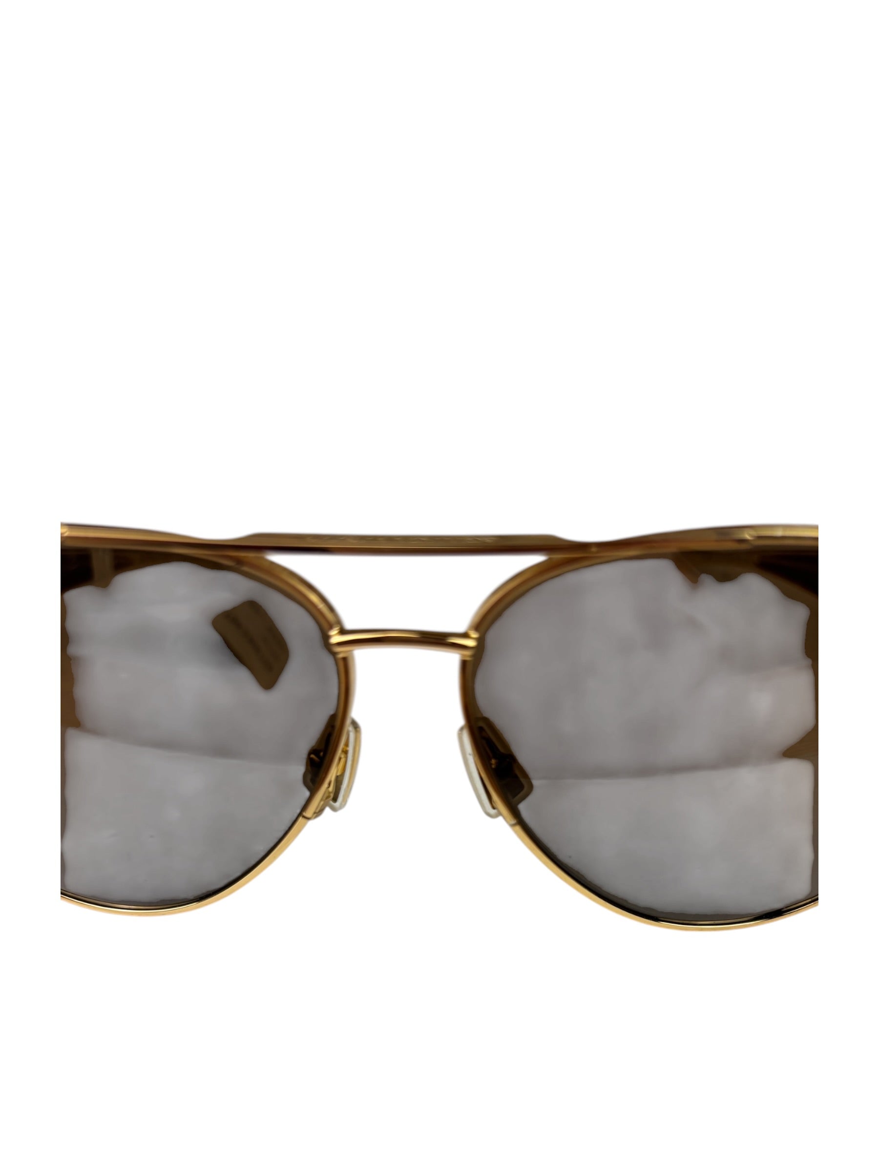 Bottega Veneta BV1305S Shiny Gold Pilot Sunglasses
