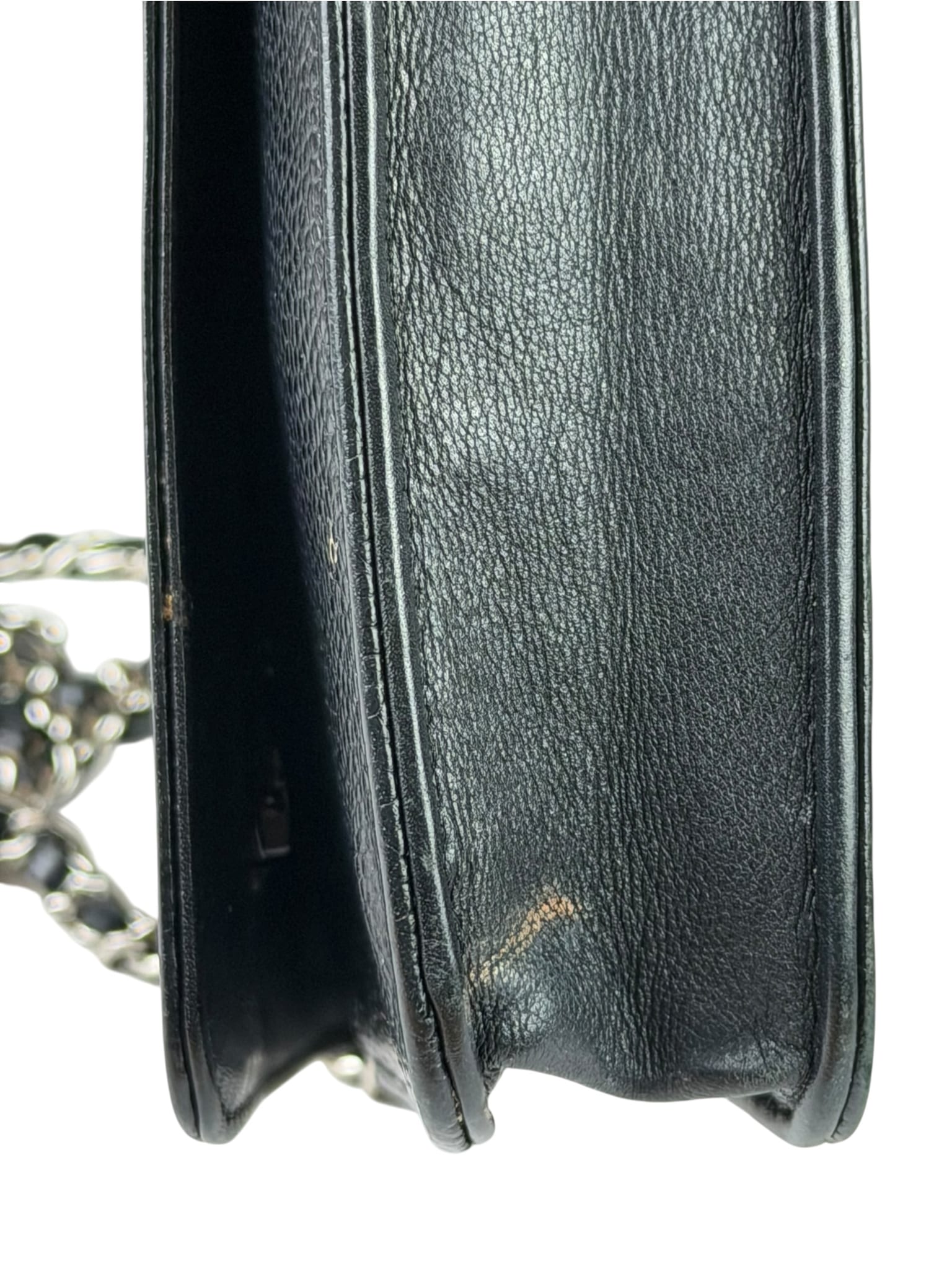 Chanel Black Caviar Flap Wallet On Chain 2013
