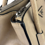 Prada Beige Glace Calf Twin Tote