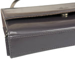 Gucci Grey Patent Leather Flap Mini Shoulder Bag