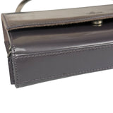 Gucci Grey Patent Leather Flap Mini Shoulder Bag
