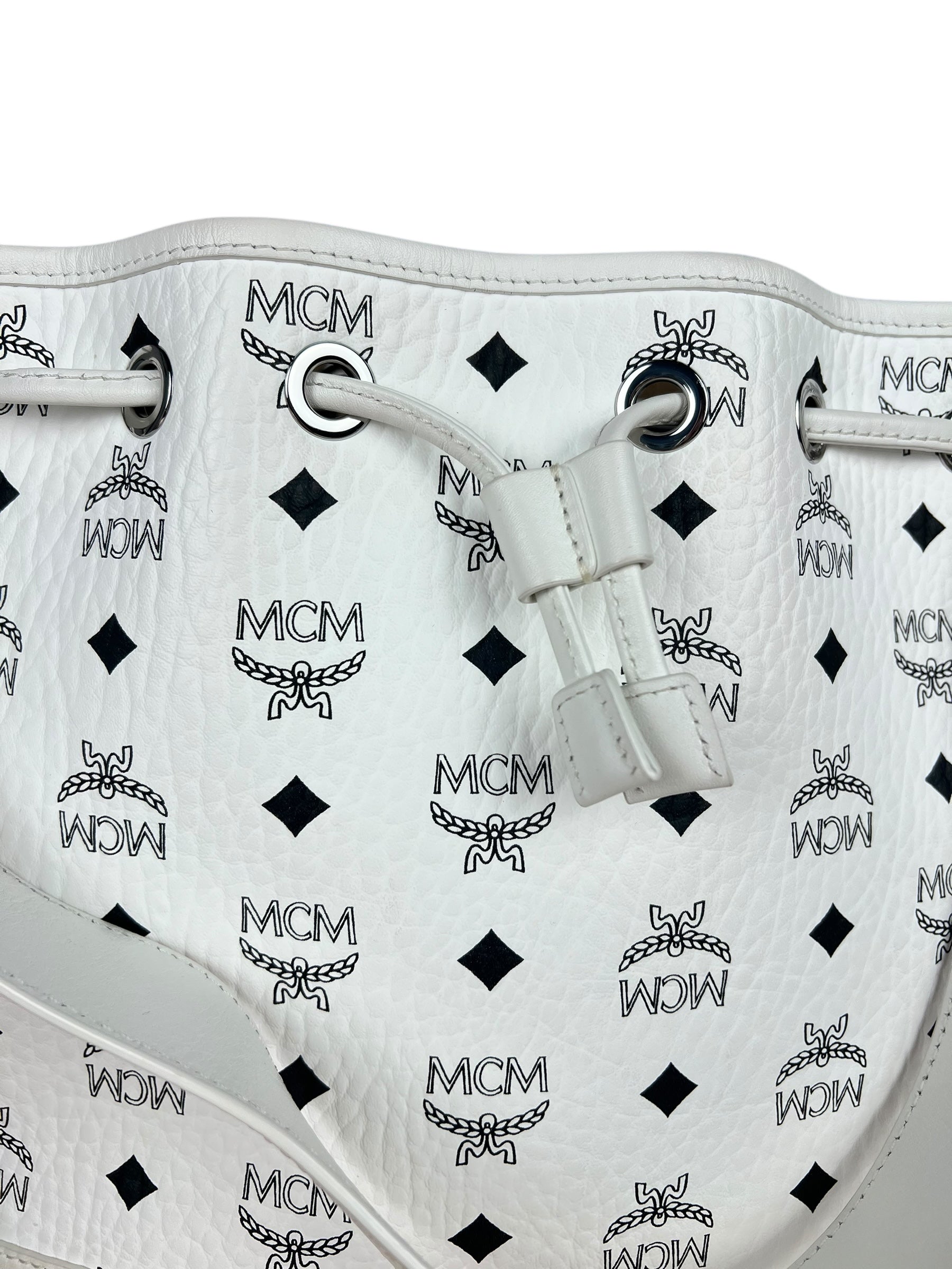 MCM Dessau Drawstring Bucket Bag