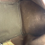 Burberry Beige/Brown Leather House Check Boston Bag