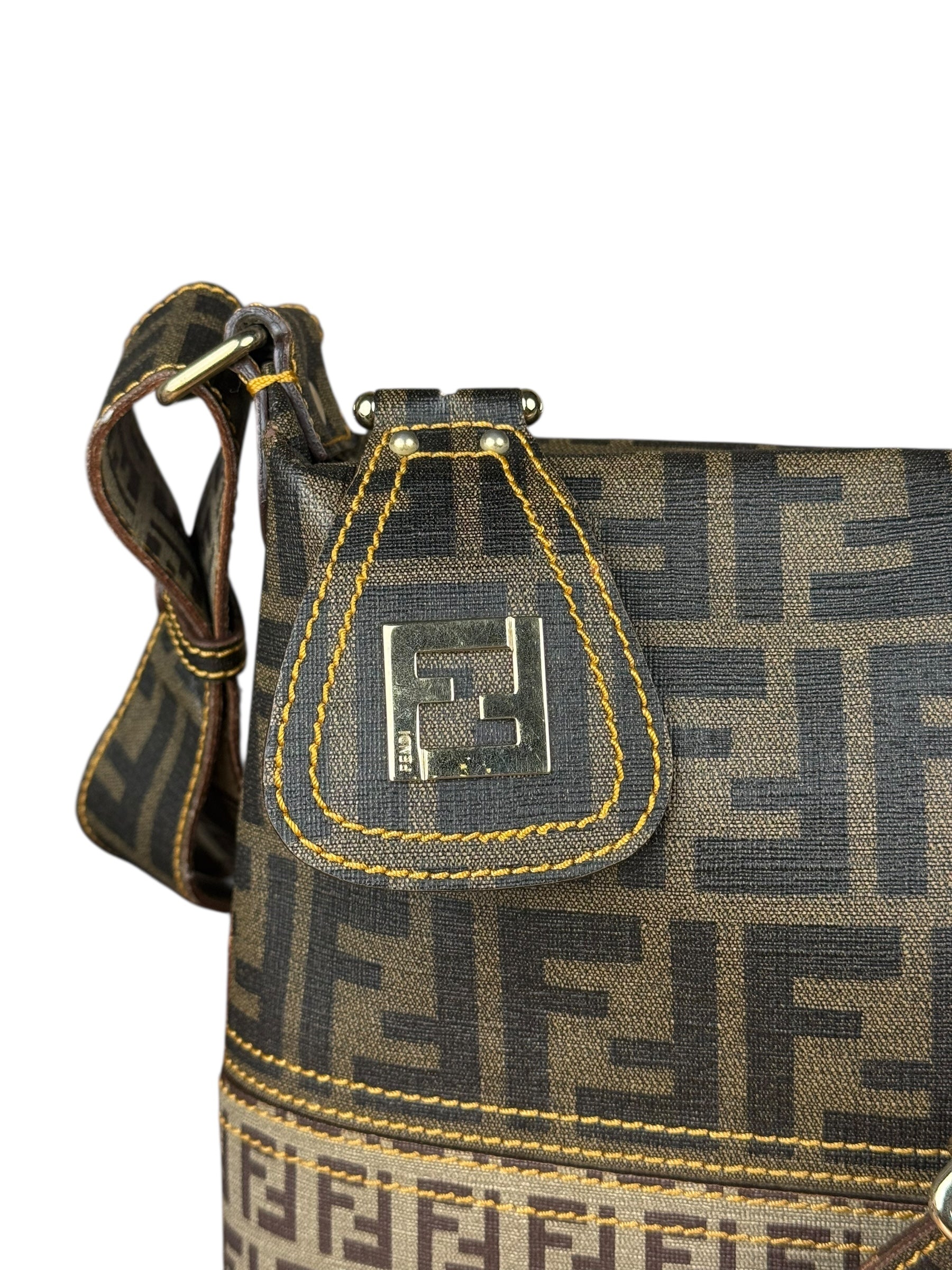 Fendi Zucca Combination Crossbody Bag