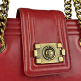 Chanel Red Leather Large Jetsetter Boy 2Way Handbag 2011