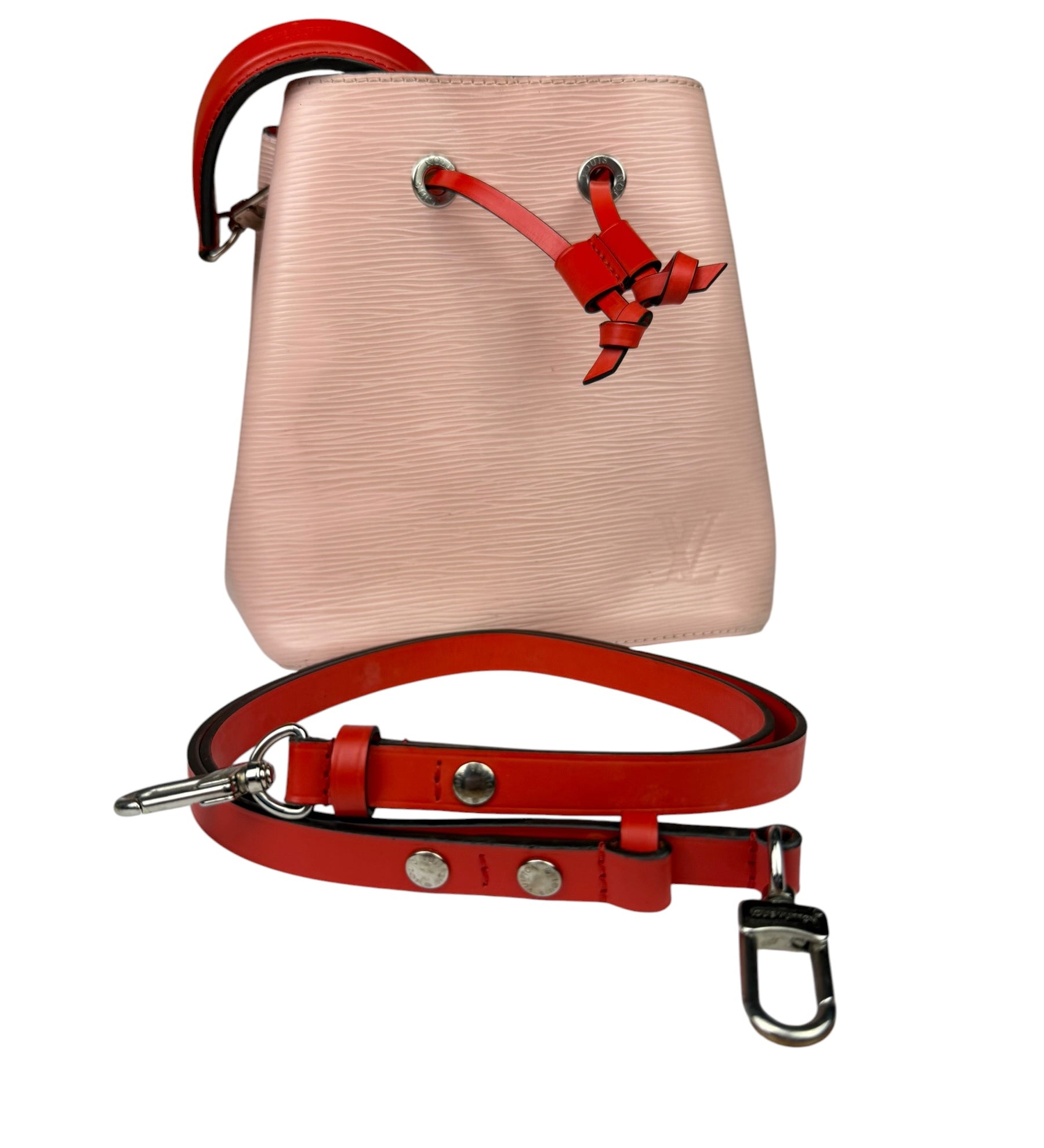 Louis Vuitton Epi Rose Ballerine NeoNoe BB Bucket Handbag
