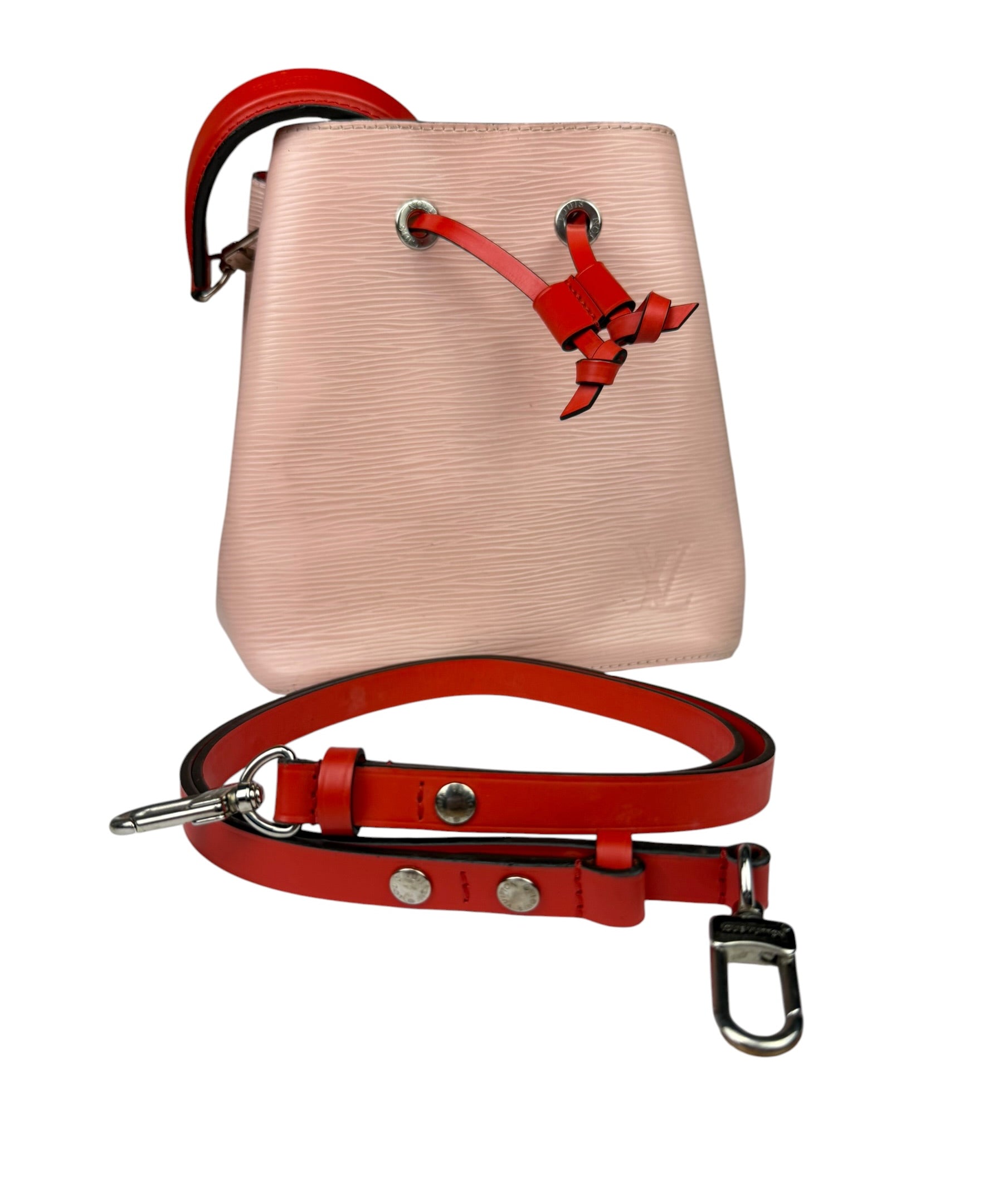 Louis Vuitton Epi Rose Ballerine NeoNoe BB Bucket Handbag