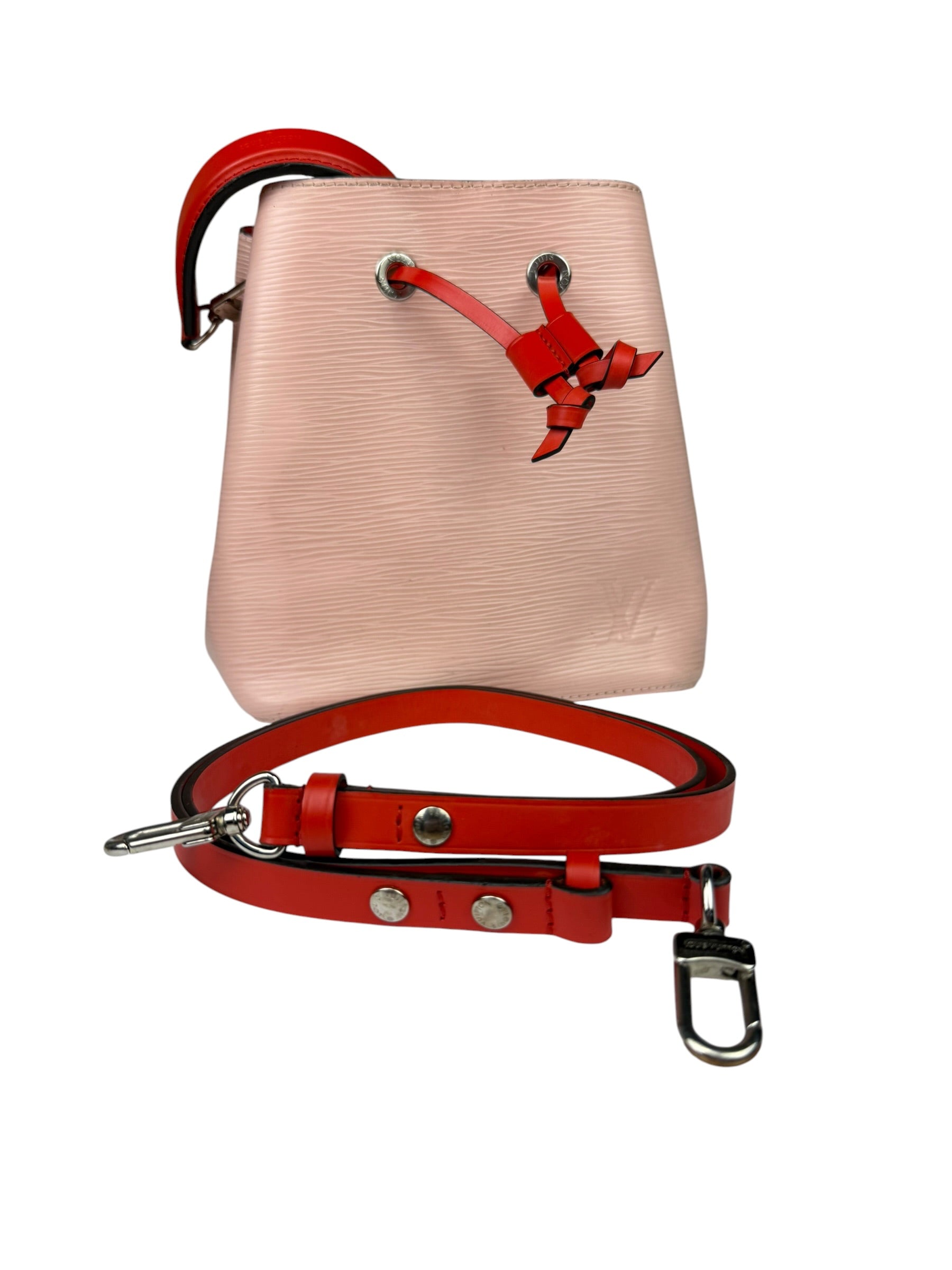 Louis Vuitton Epi Rose Ballerine NeoNoe BB Bucket Handbag