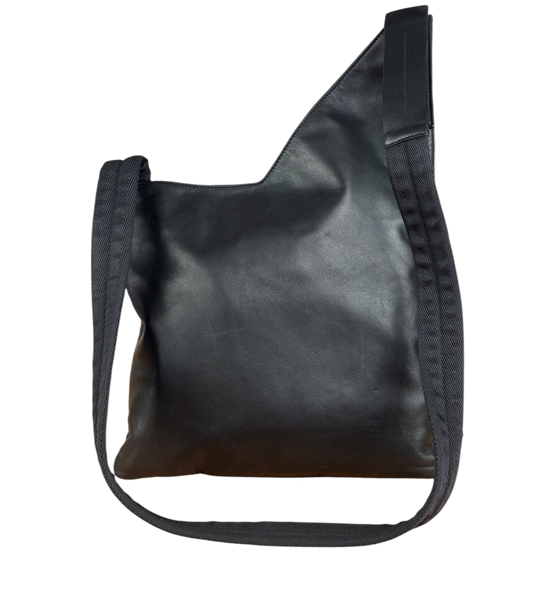Prada Black Leather Sleek P&D Crossbody Bag