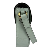Gucci GG Super Mini Leather Shoulder Bag Pale Blue