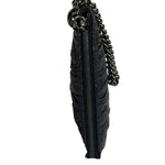 Gucci Black Leather Galaxy Wristlet Clutch