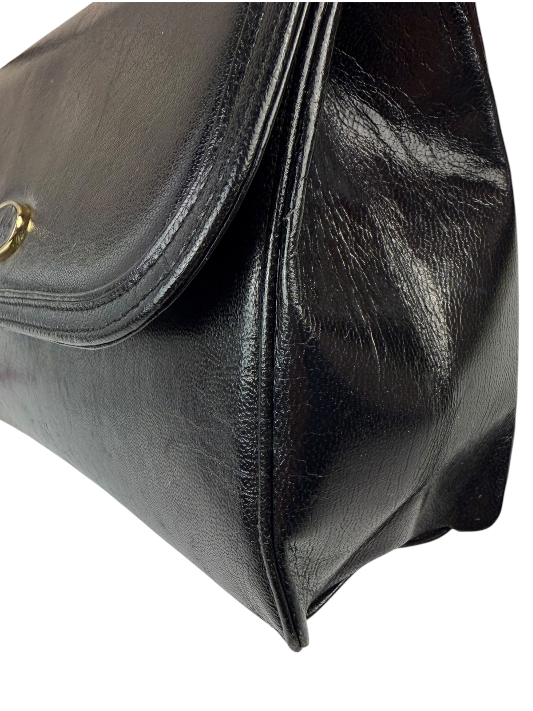Chloe Vintage Black Leather Shoulder Bag