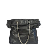 Christian Dior Black Leather Cannage Granville Chain Tote