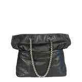 Christian Dior Black Leather Cannage Granville Chain Tote