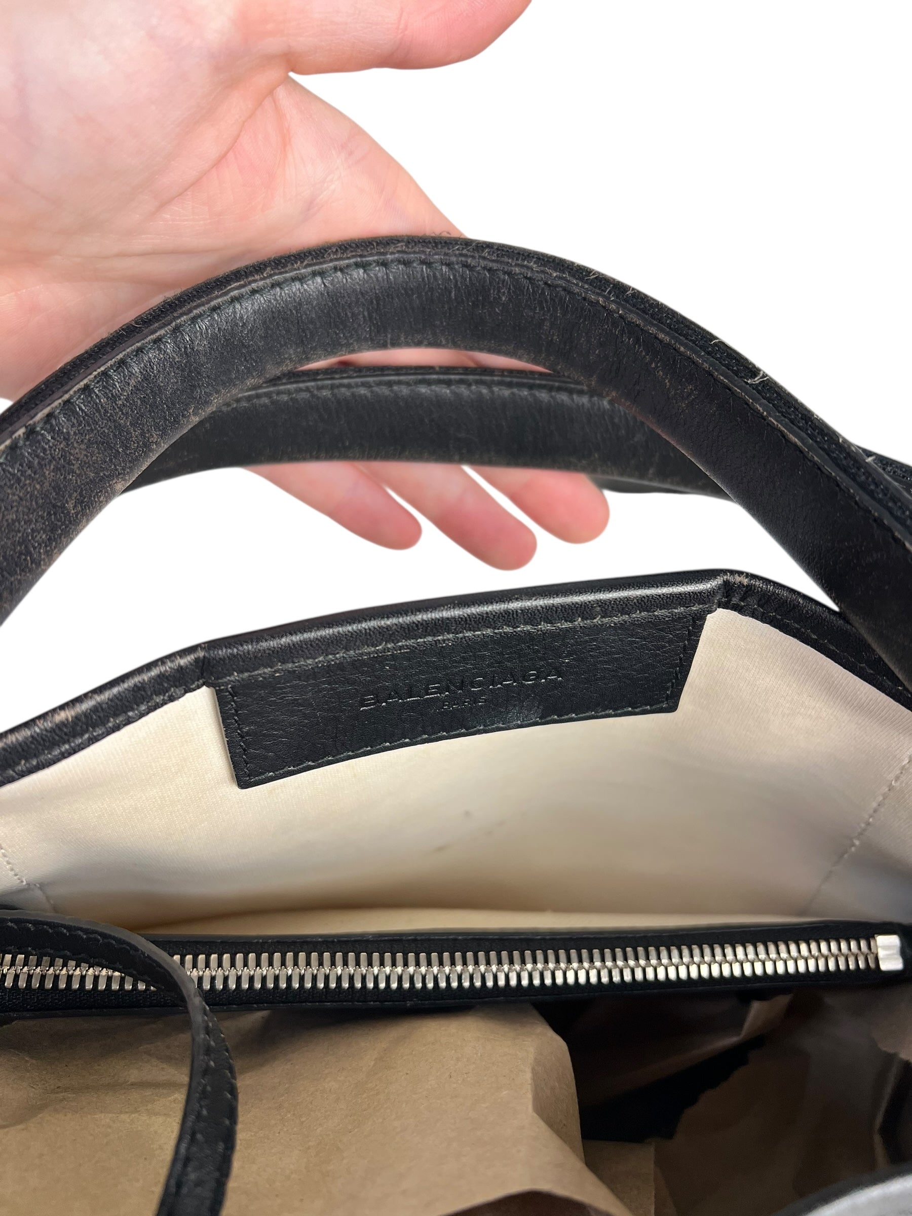 Balenciaga Black Cabas Tote Bag