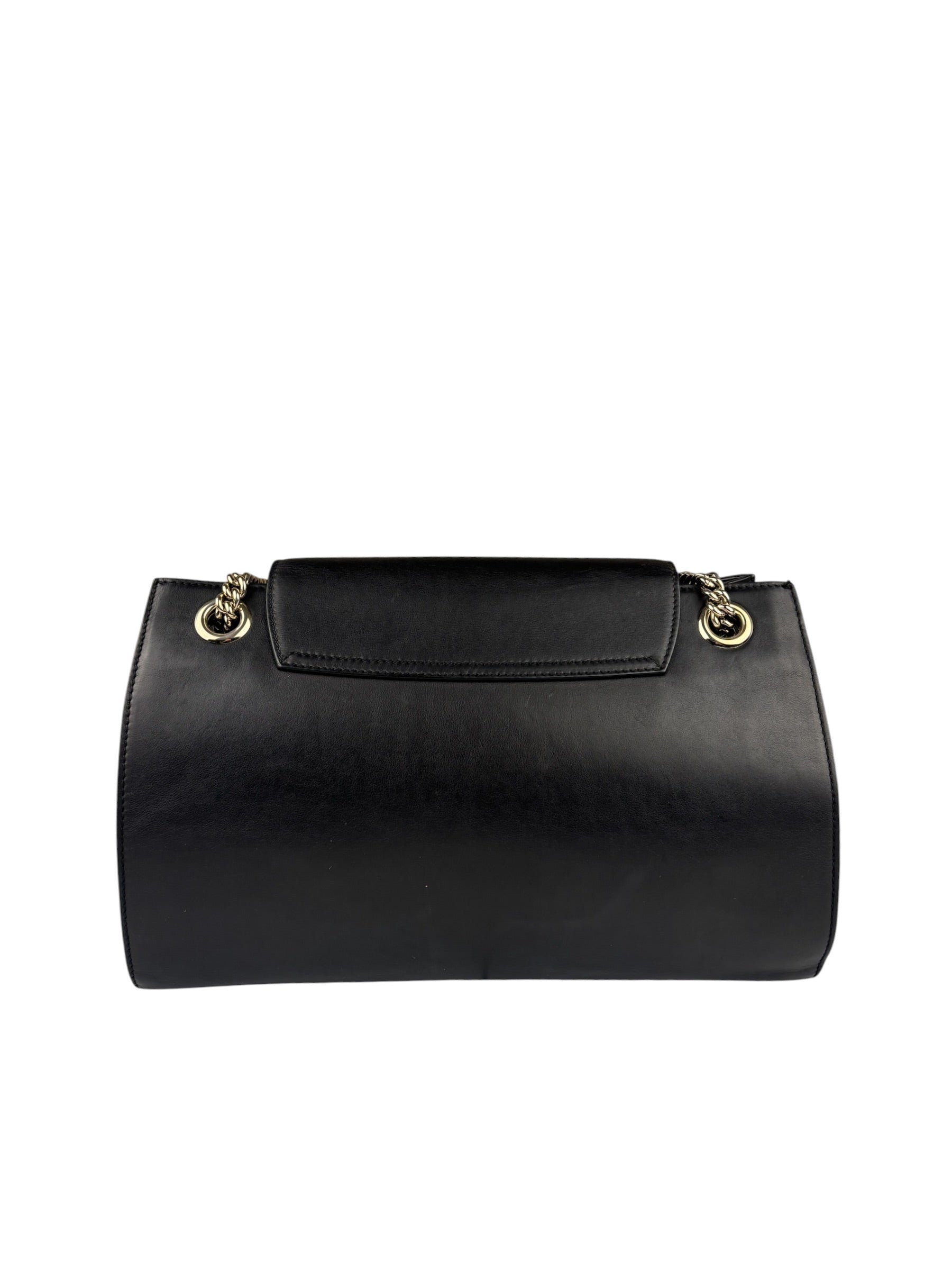 Gucci Black Leather Large Emily Shoulder Bag